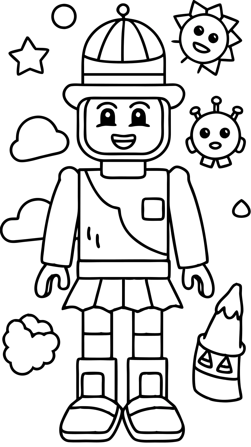 coloring page roblox